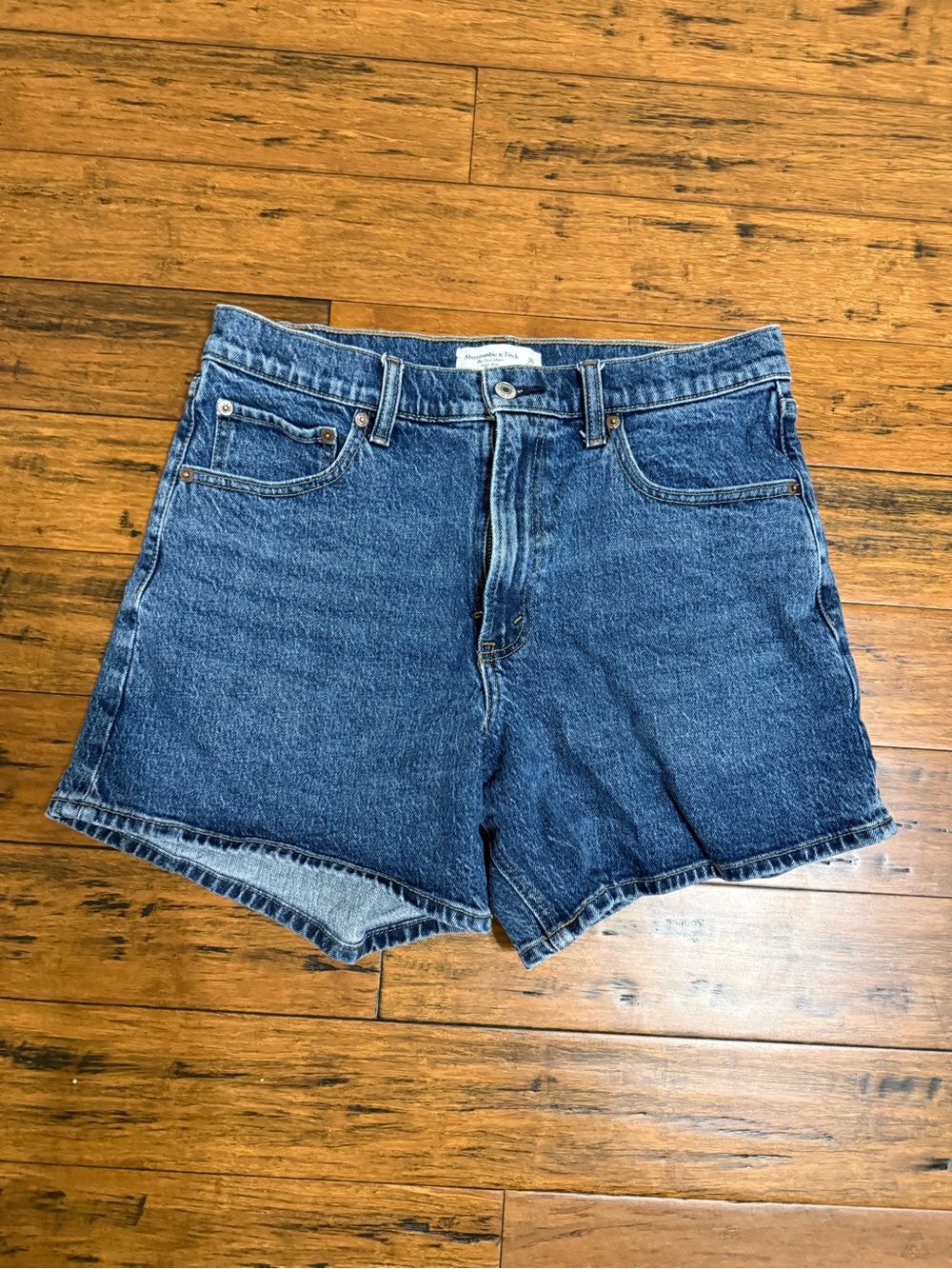 Abercrombie & Fitch High Rise Dad Shorts Blue Size 30